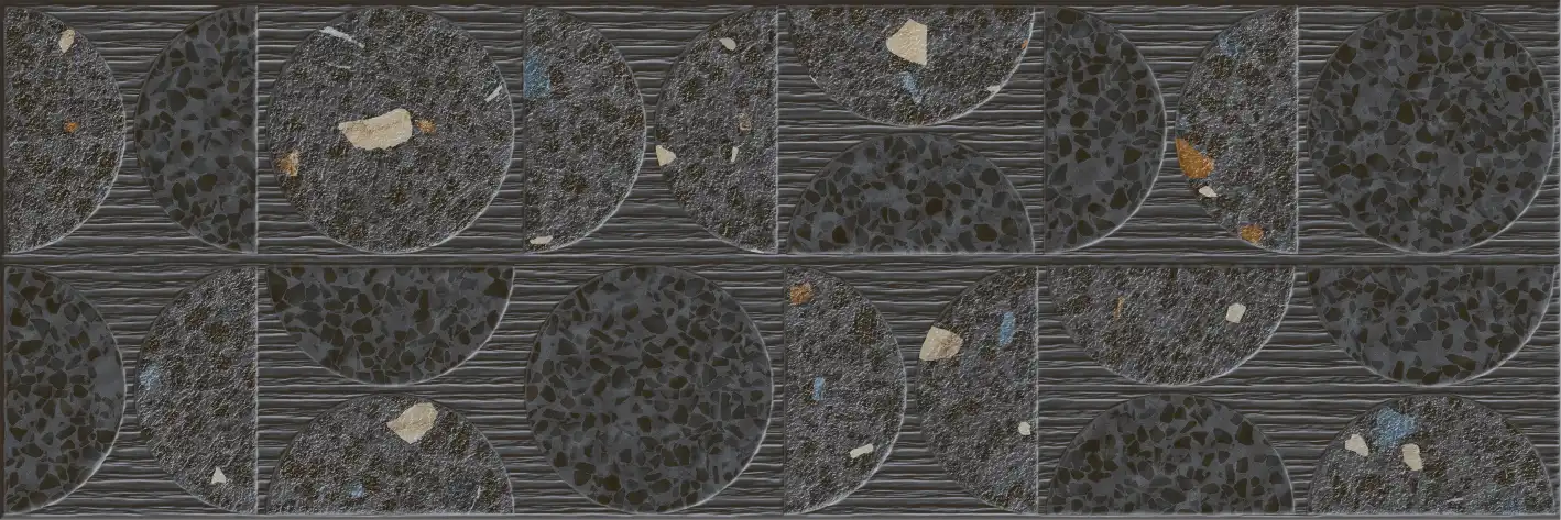 霧黑彩石3D花
